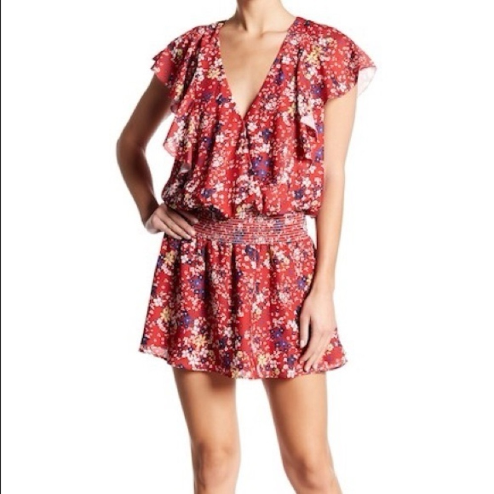 Parker Floral Red Women's dress